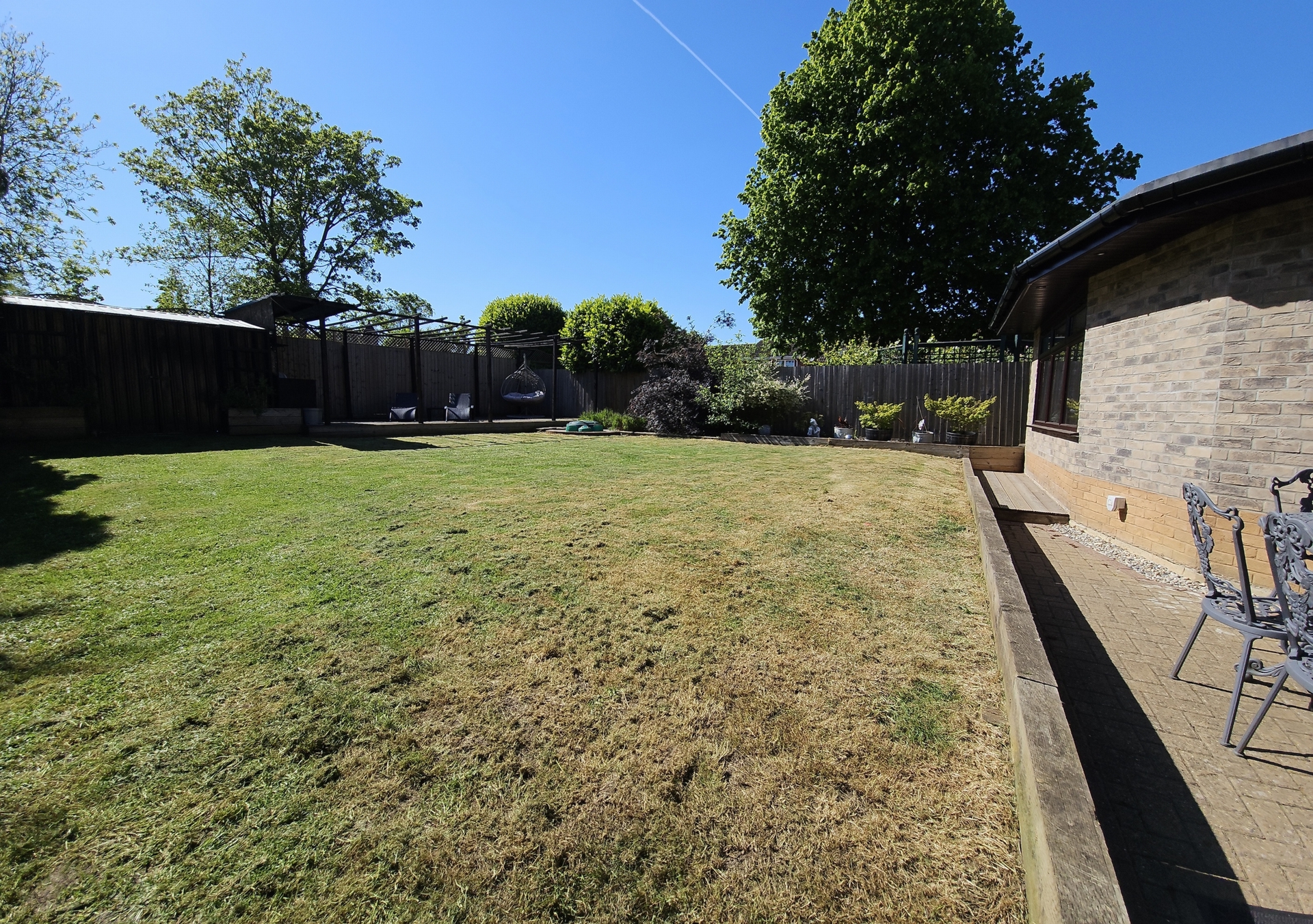 Side garden view