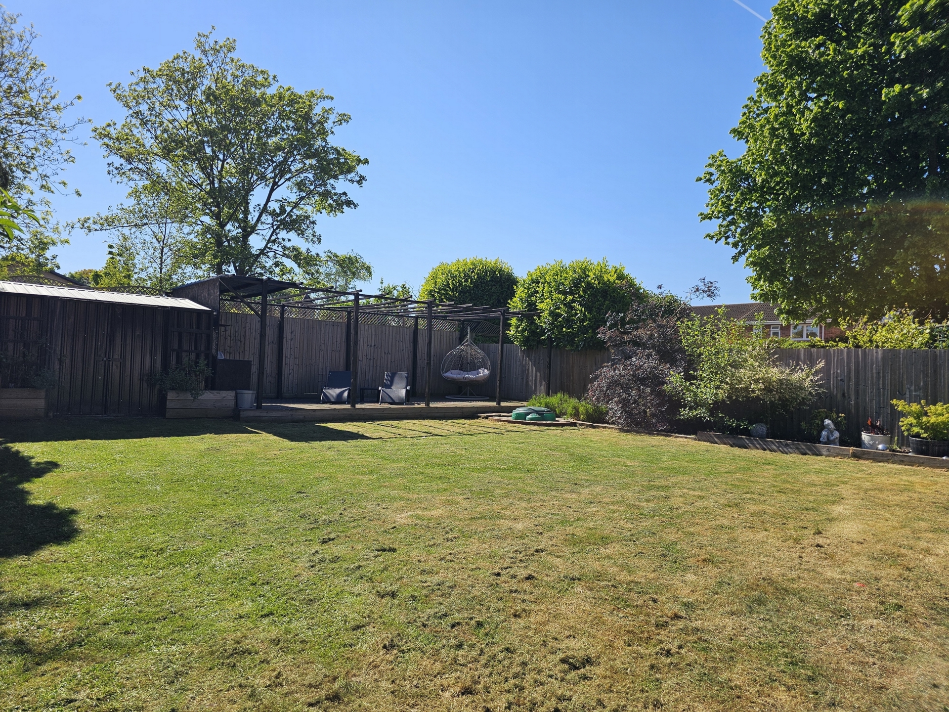 Side garden view