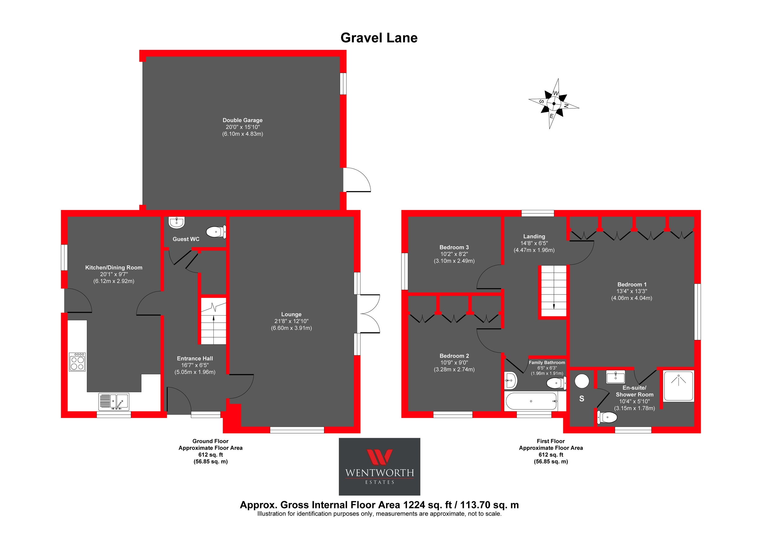 Property For Sale Gravel Lane, Chigwelll, IG7 3 Bedroom Detached